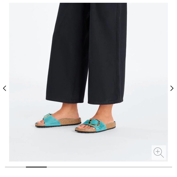 Madrid big buckle birkenstock sandals in biscay bay - Picture 8 of 10